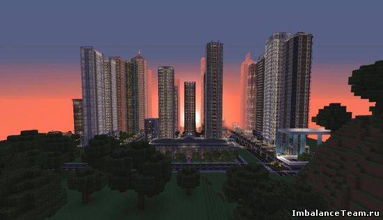 Карта New Crafton Downtown для Minecraft
